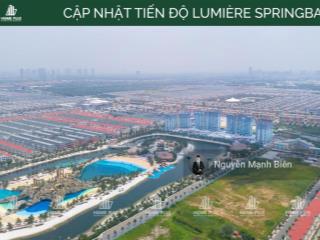Lời tới 670tr với csbh ck tới 20,3%nhỉnh 7 tỷ  3pn 3 lô gia lumier spring bay 110m2 view hồ 18ha