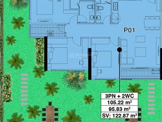 Bán gấp căn hộ sân vườn 3pn 2vs 220m2 tòa sky oasis kđt ecopark văn giang, hưng yên  0913 969 ***