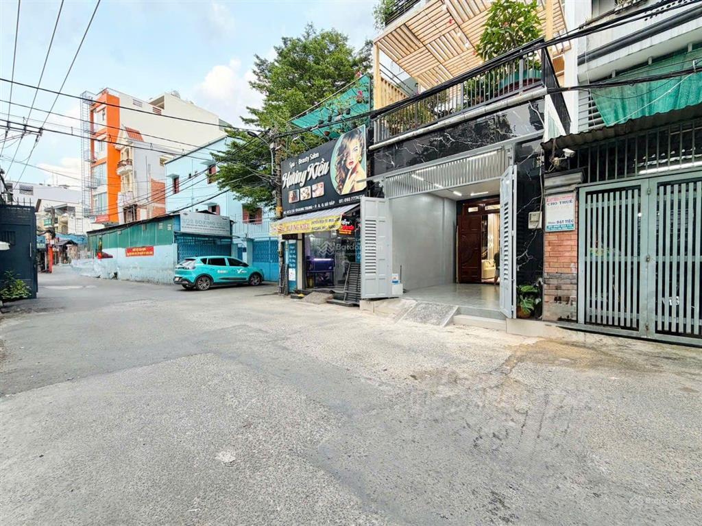 Nhà mặt tiền hẻm 1 trục gần trường học đường quang trung p8 gò vấp, 4x18m, trệt 3 lầu hẻm thông 8m