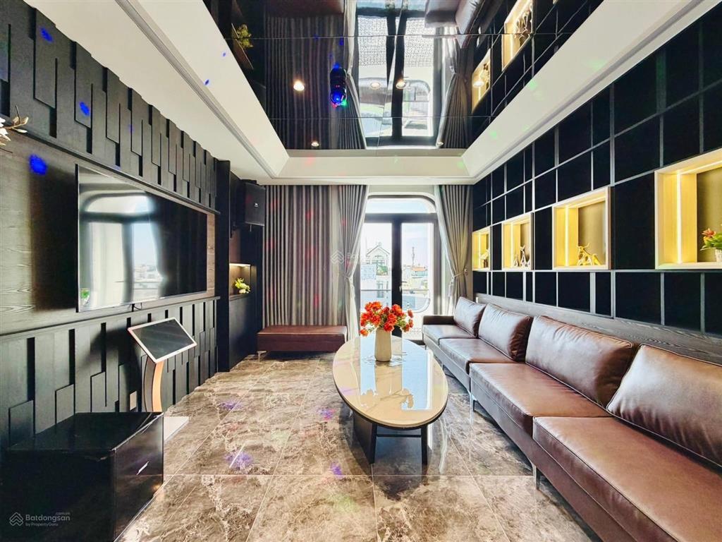 Siêu phẩm luxury đẹp quên cả người yêu cũ 1 trục đường lê văn thọ, p9, gv, dt 4 x 24m trệt 5 lầu