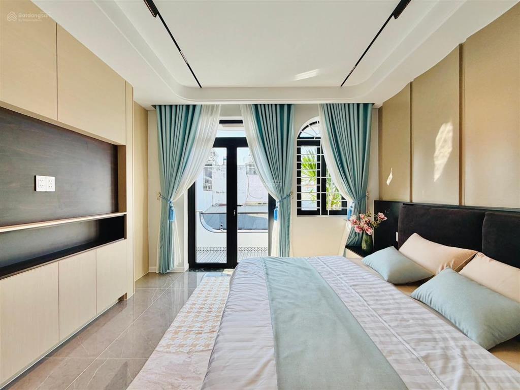 Siêu phẩm luxury đẹp quên cả người yêu cũ 1 trục đường lê văn thọ, p9, gv, dt 4 x 24m trệt 5 lầu