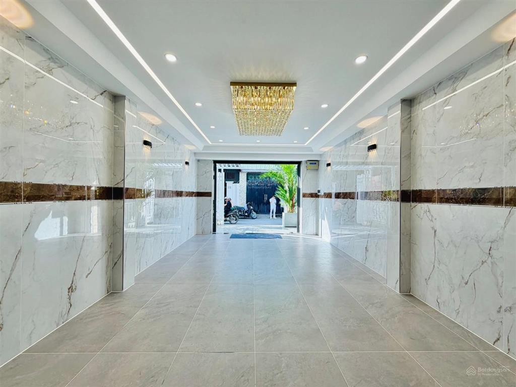 Siêu phẩm luxury đẹp quên cả người yêu cũ 1 trục đường lê văn thọ, p9, gv, dt 4 x 24m trệt 5 lầu