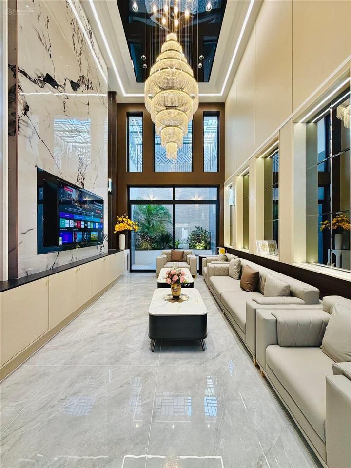 Siêu phẩm luxury đẹp quên cả người yêu cũ 1 trục đường lê văn thọ, p9, gv, dt 4 x 24m trệt 5 lầu