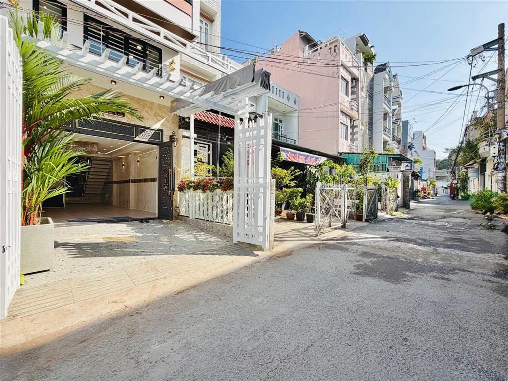 Siêu phẩm luxury đẹp quên cả người yêu cũ 1 trục đường lê văn thọ, p9, gv, dt 4 x 24m trệt 5 lầu