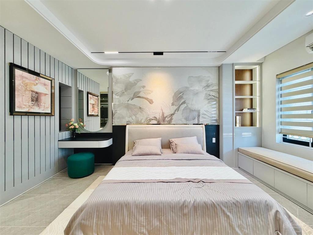 Siêu phẩm luxury đẹp quên cả người yêu cũ 1 trục đường lê văn thọ, p9, gv, dt 4 x 24m trệt 5 lầu