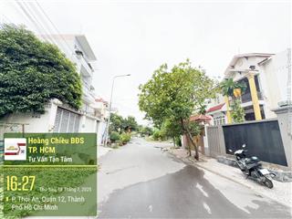 Đất khu biệt thự phú nhuận vip hẻm thông 12m  dt 10m x 20m  200m2 thổ. vị trí siêu đẹp