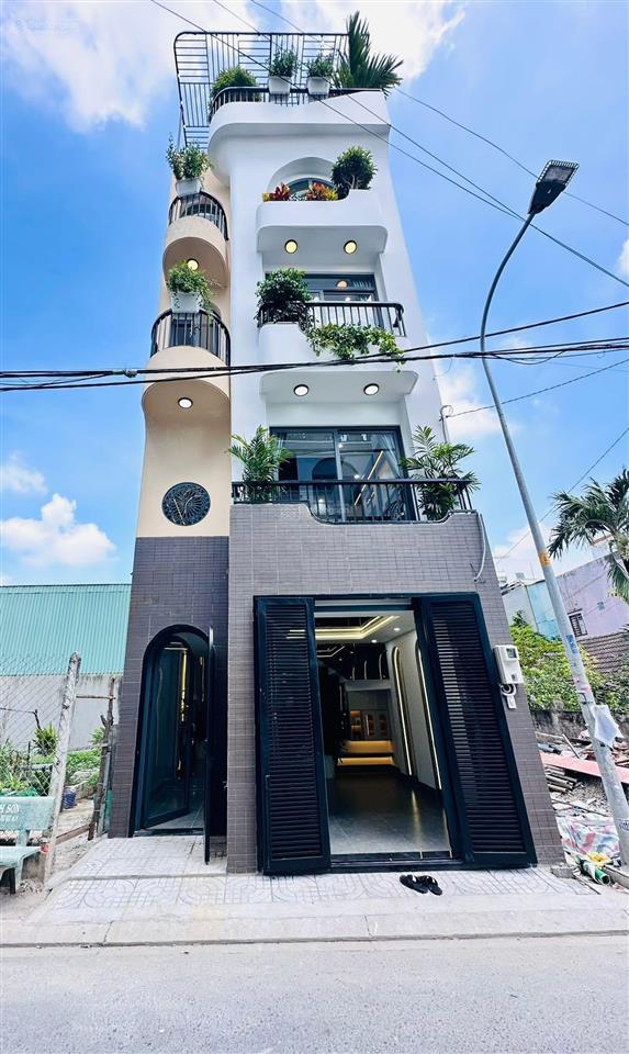 Nhà 1 lửng 3 lầu mặt tiền kinh doanh tl37 full nội thất cao cấp  đường nhựa 12m khu kinh doanh tốt