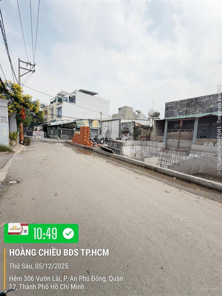 Lô góc 2 mặt tiền hẻm 6m sát cầu sắt an phú đông.dt. 8.33m x 11m  86.5m2 thổ.giá tốt nhất vườn lai