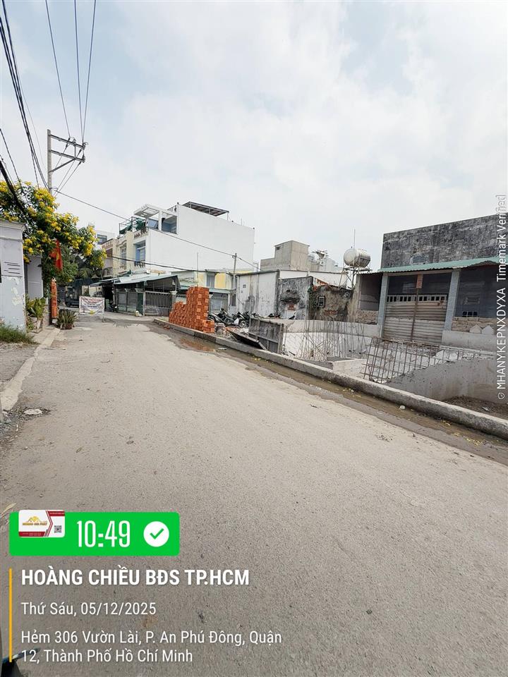 Lô góc 2 mặt tiền hẻm 6m sát cầu sắt an phú đông.dt. 8.33m x 11m  86.5m2 thổ.giá tốt nhất vườn lai