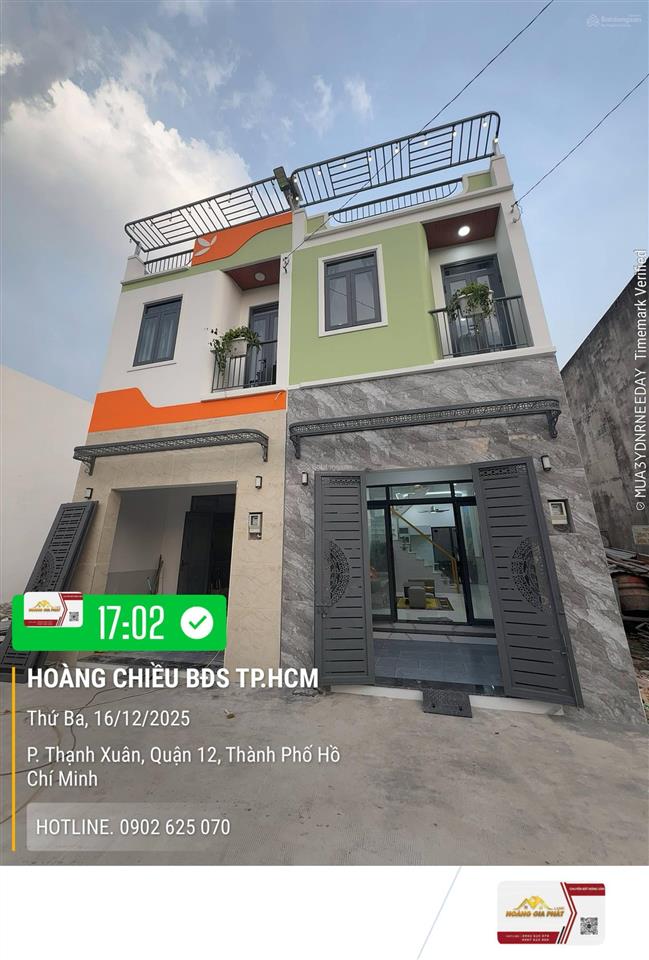 Nhà 1 lầu xây mới 3pn full nội thất cao cấp. dt. 4m x 14m  giá tốt  gần chợ đường  hà huy giáp