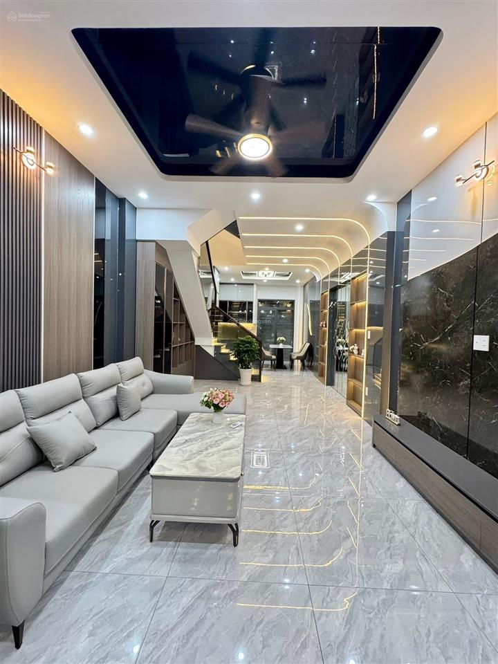 Nhà 3 lầu cao cấp sân xe hơi hẻm 12m gần cầu an lộc  giáp gò vấp. dt. 4.1m x 19.8m  80m2. giá tốt