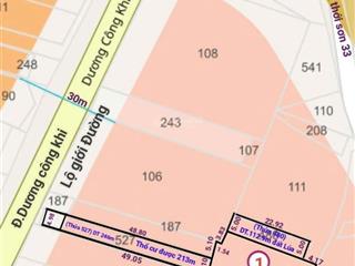 Cần bán lô đất mặt tiền đường dương công khi, cách đường nguyễn văn bứa 100m