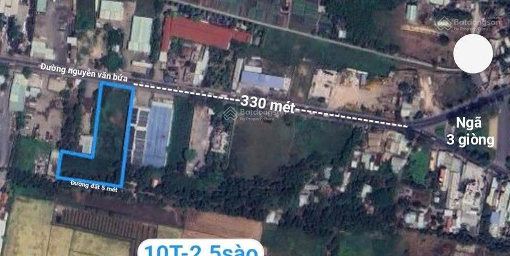 Cần bán lô đất mặt tiền đường nguyễn văn bứa, xã xuân thới thượng, hóc môn, tphcm, đt 5233m2