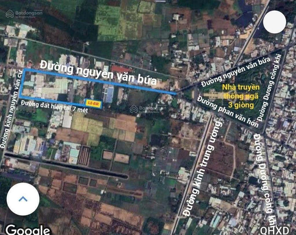 Cần bán lô đất mặt tiền đường nguyễn văn bứa, xã xuân thới thượng, hóc môn, tphcm, đt 5233m2