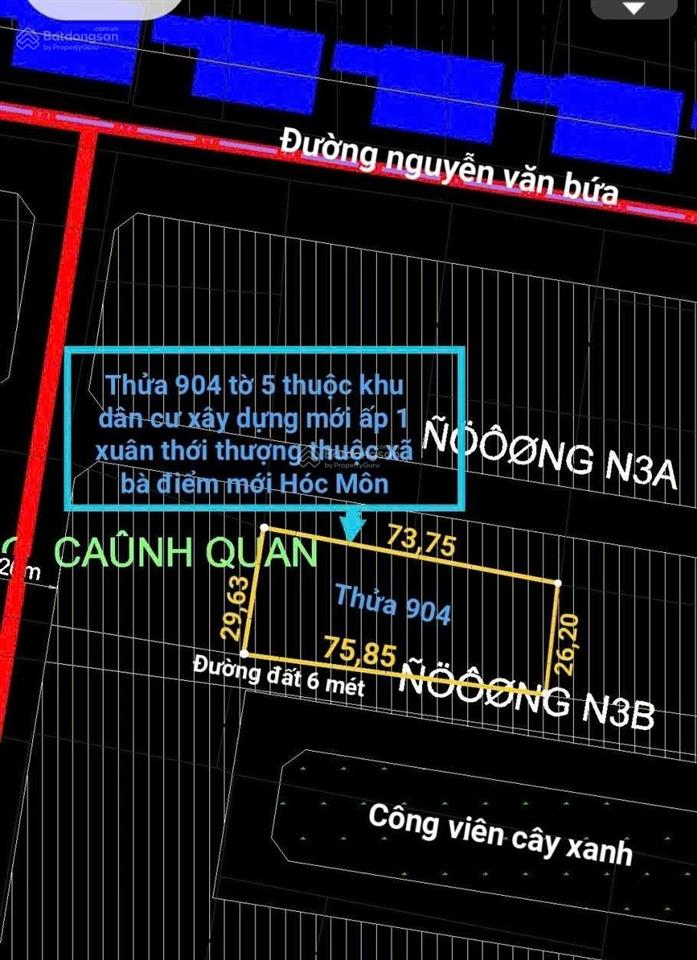 Cần bán lô đất mặt tiền đường nguyễn văn bứa, xã xuân thới thượng, hóc môn, tphcm, đt 5233m2