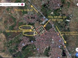 Rất đáng tham khảo. bán gấp đất đấu giá xã đại đồng, 1 ô góc và 1 ô thường giá để ae đầu tư được