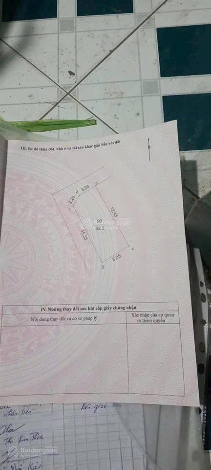 Siêu phẩm lô góc 62,3m2 xâm thị hồng vân cách 50m chục chính đường thanh niên