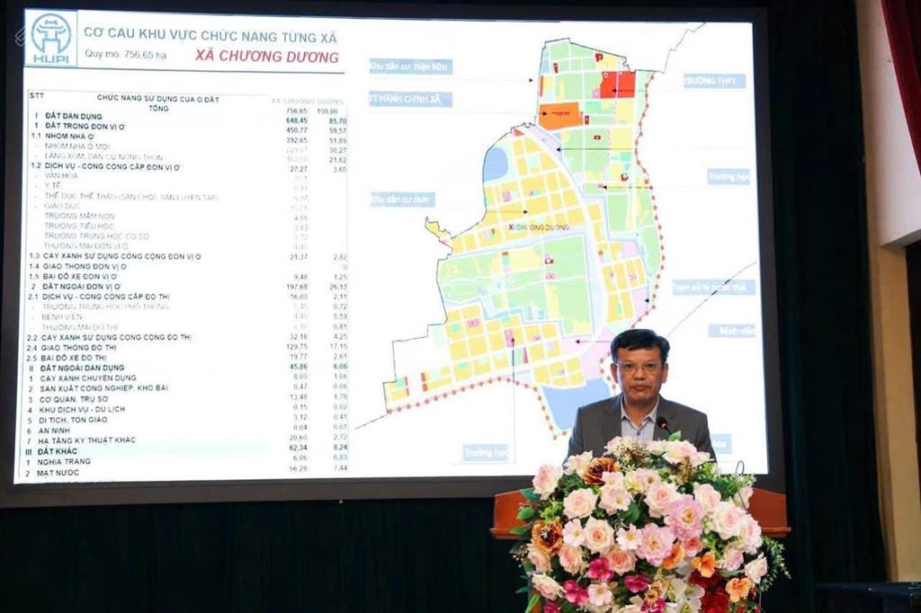 Bán siêu phẩm 80m2 ngay trung tâm xã chương dương giá 3.9 tỷ dt 80m2