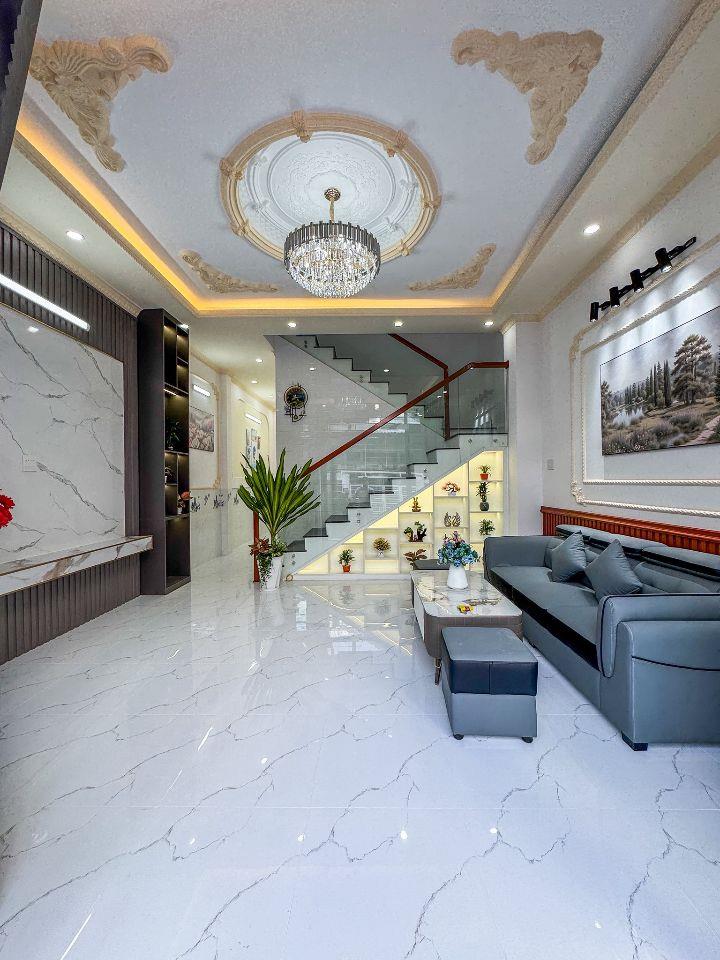 NHÀ TRỆT LẦU KDC 3A LỘ VÒNG CUNG - HOÀN CÔNG CÓ NỘI THẤT