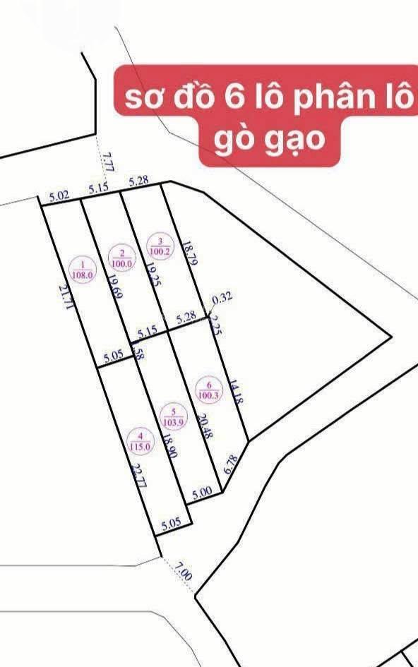 Mở bán 6 lô đất f0 full thổ cư, giá đầu tư. thôn gò gạo, minh trí, sóc sơn, hà nội