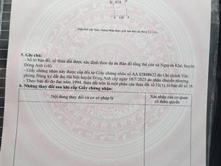 Bán 63m2 đất ngay sát nhà văn hoá thôn khê nữ, xã phúc thịnh, tp hà nội. vị trí vàng  giá đầu tư.