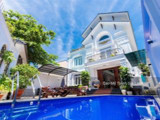 Biệt thự đẳng cấp khu á châu, phường 2, hồ bơi, 299m2 sổ hồng hoàn công, 26 tỷ, gần biển bãi sau