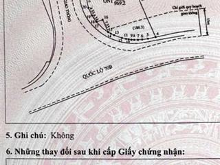 Vị trí lô góc ngay ngã 3 xã tinh nhuệ nơi giao nhau giữa quốc lộ 70b và quốc lộ hồ chí minh