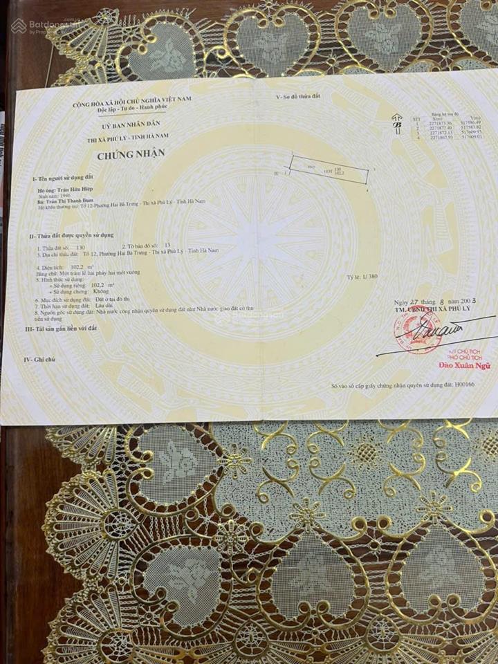 Bán nhà số 57 lê công thanh, phường 2 bà trưng , tp phủ lý, con đường sầm uất
