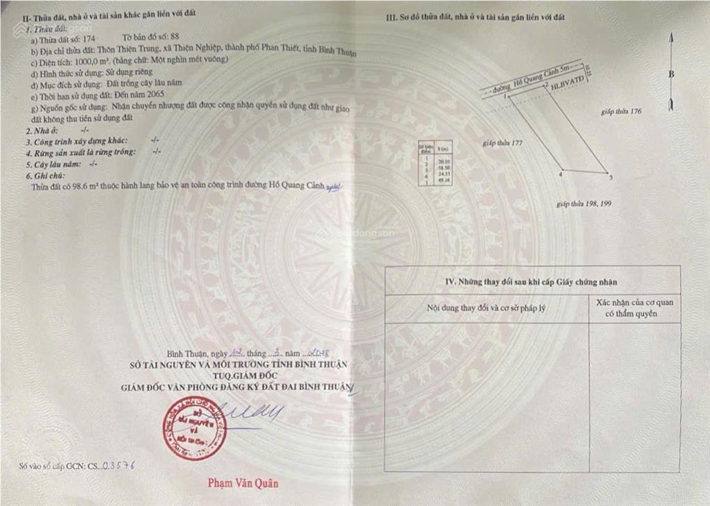 Mt hồ quang cảnh  thiện nghiệp  sân bay phan thiết giá rẻ 4 tỷ