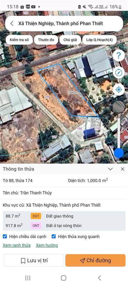 Mt hồ quang cảnh  thiện nghiệp  sân bay phan thiết giá rẻ 4 tỷ