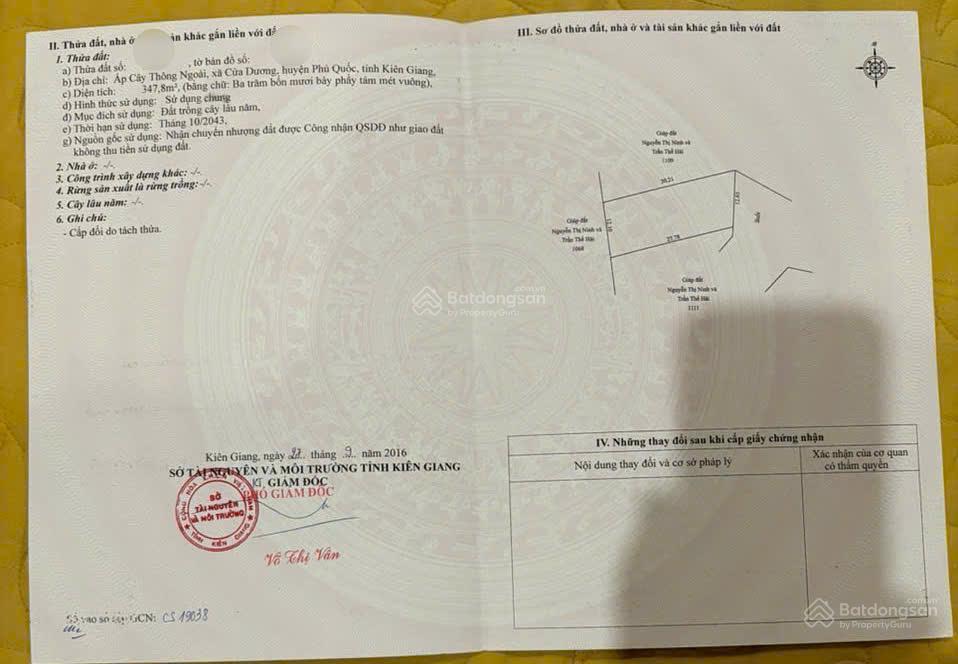 Bán đất đường nguyễn trung trực, khu suối sim, diện tích 347.8m2 giá 2,699 tỷ