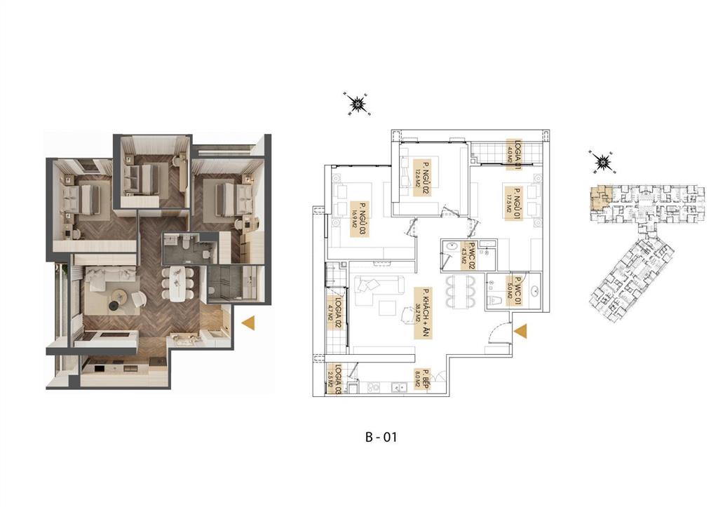 Bán suất nội bộ căn góc 3 ngủ 118m2 hh01 kepler tower tầng trung 1x giá bán chỉ 80 triệu/m2