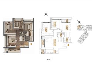 Bán suất nội bộ căn góc 3 ngủ 118m2 hh01 kepler tower tầng trung 1x  giá bán chỉ 80 triệu/m2
