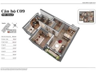 Cần bán gấp căn góc 2pn hh02 kepler tower | giá cực tốt chỉ 7,42 tỷ | view đường vũ trọng khánh