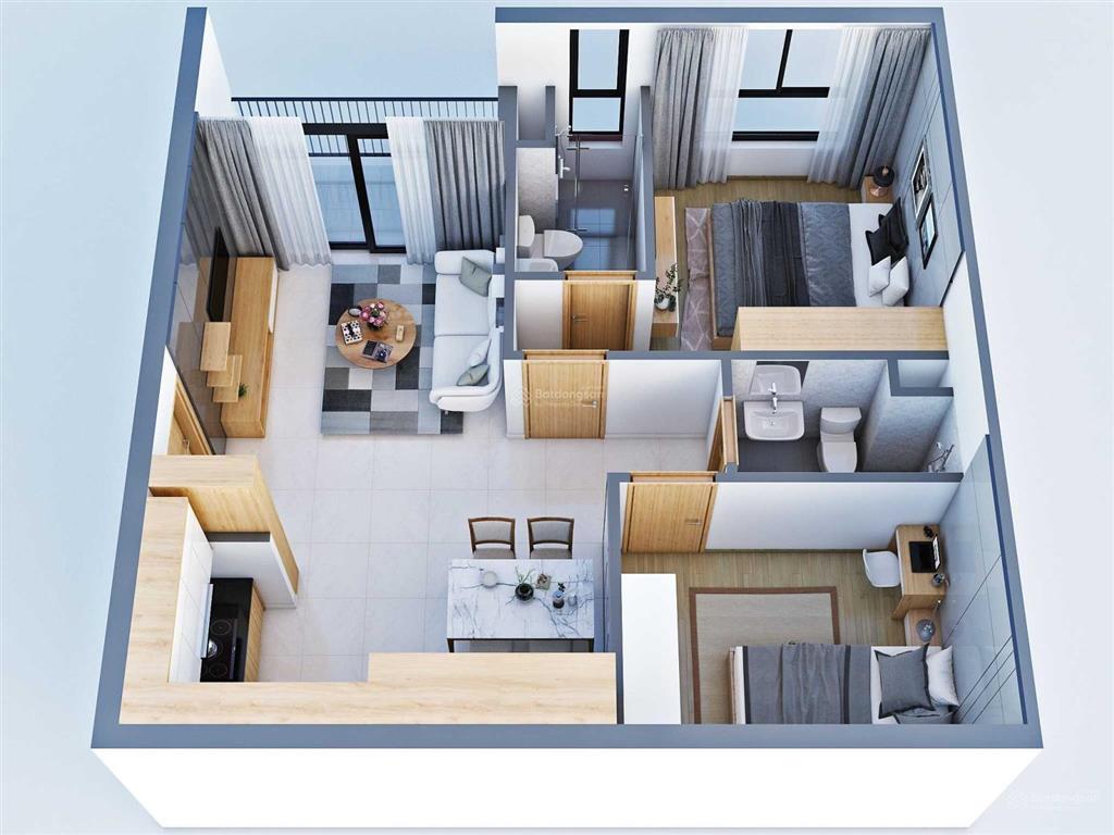 Căn hộ chung cư bcons garden 2pn1wc 43m2 1 tỷ 750