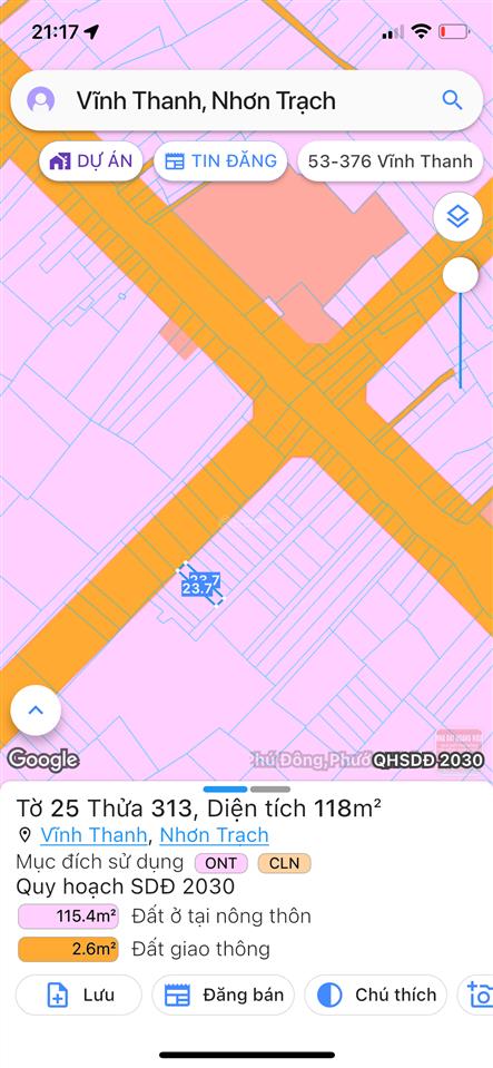 Chủ cần bán 118m2 sổ riêng + thổ cư cách đường hùng vương 50m