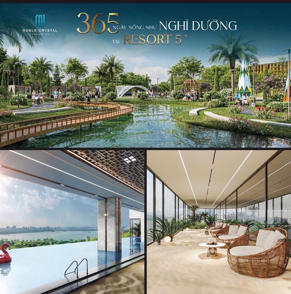 Sky villa noble crystal  trực tiếp cđt, ck 6%, quà tặng 1.2 tỷ. giá 150tr/m2