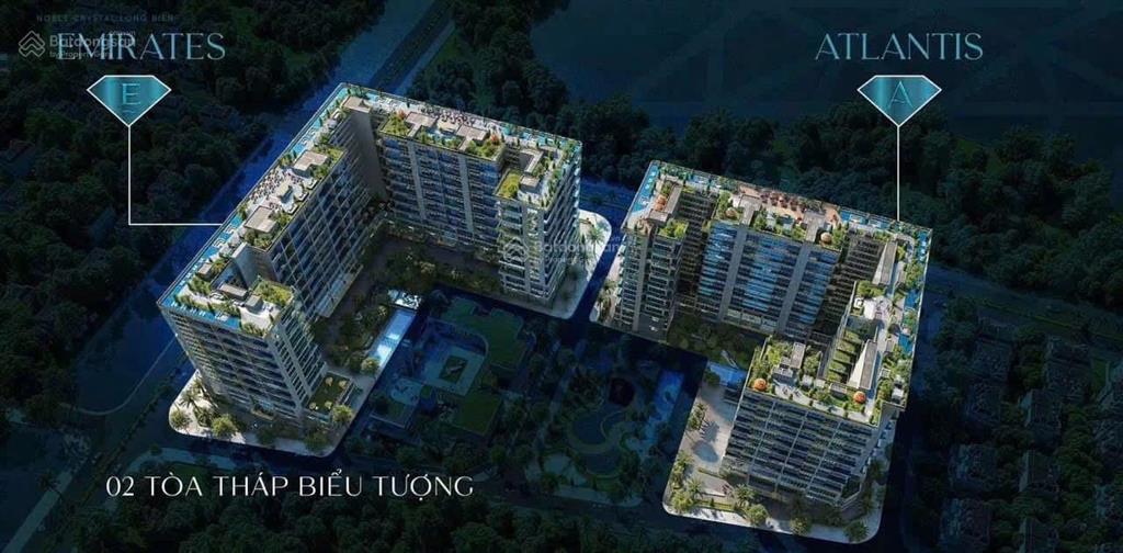 Sky villa noble crystal  trực tiếp cđt, ck 6%, quà tặng 1.2 tỷ. giá 150tr/m2
