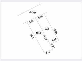 Bán đất 114m2 tại xã mễ sở, văn giang, giá 40,5 triệu