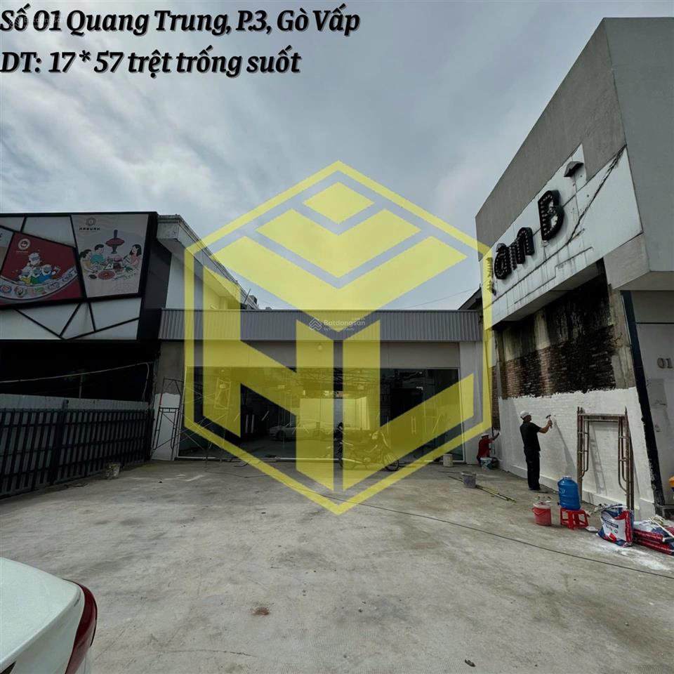 Cho thuê siêu phẩm 4 mặt tiền đường quang trung 40x55m, trống suốt có pccc vị trí có 1 0 2