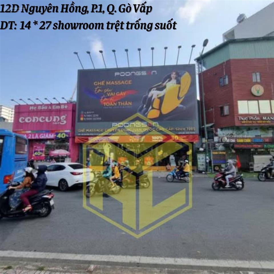 Cho thuê siêu phẩm 4 mặt tiền đường quang trung 40x55m, trống suốt có pccc vị trí có 1 0 2