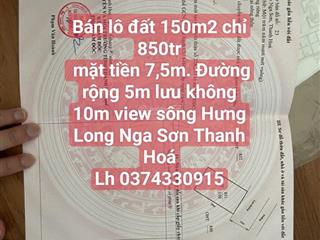 Bán 150m2 đất giá 850tr tại ba đình nga thắng thanh hoá
