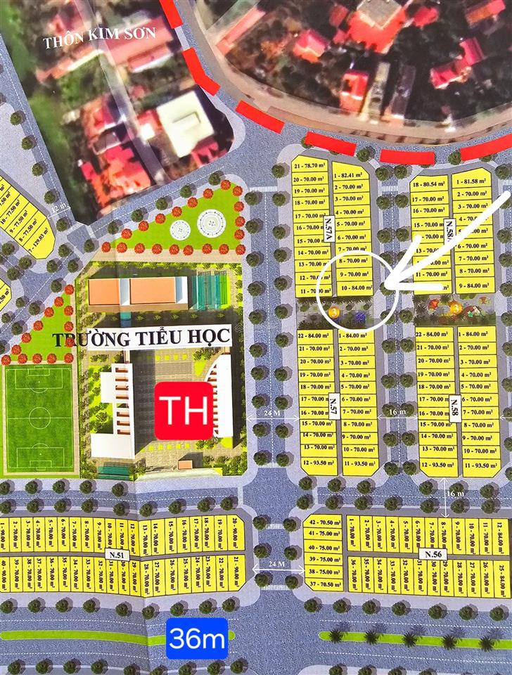 Nhanh, lô góc công viên 84m2. giá đầu tư chỉ 2,4 tỷ kđt rùa vàng city