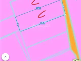 Trung tâm thị trấn đất đỏ còn hai lô rẻ nhất thị trường dt mỗi lô 112m2 6x19m thổ cư 60m2