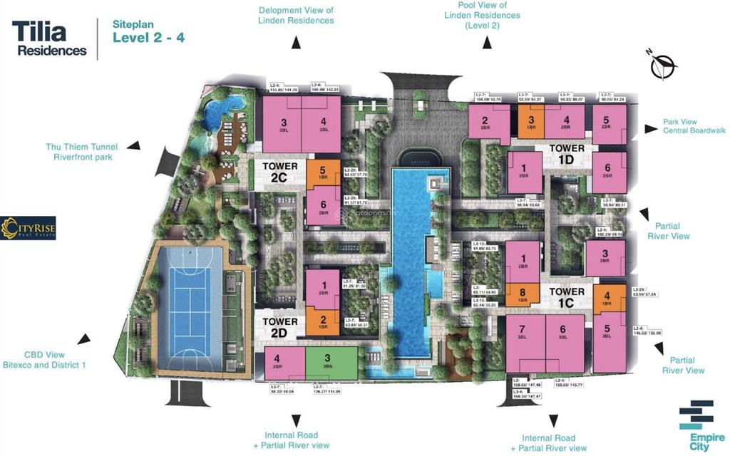 Empire city  căn 2pn, giá bán tốt nhất quận 2+view sông, pháo hoa ôm trọn sg hoa lệ. xem nhà ngay