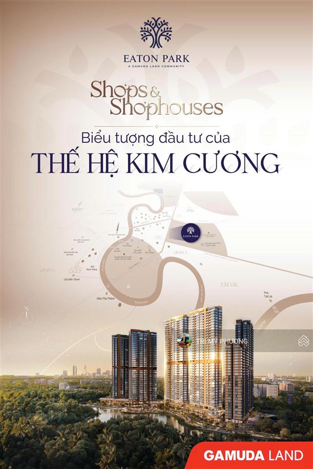 Bán căn shophouse đắt nhất eaton park  ngay đường chính dự án, làm chủ sở hữu chỉ với 7,5 tỷ (5%)