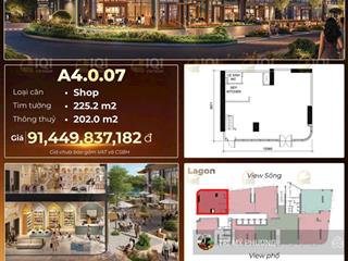 Eaton park  bán shophouse căn góc + view sông  chỉ cần 4,5 tỷ (5%) sở hữu ngay, giá gốc gamuda