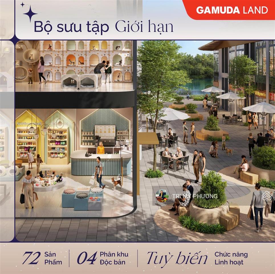 Eaton park  bán shophouse căn góc + view sông  chỉ cần 4,5 tỷ (5%) sở hữu ngay, giá gốc gamuda