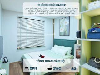 Căn hộ 2pn  53m2 giá từ 1,7 tỷ  sở hữu tiện ích căn hộ cao cấp  với 3 tầng tttm