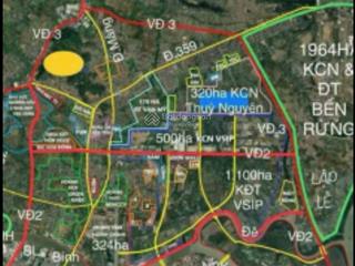 Bán lô đất gần kcn vsip lập lễ, đường thông rộng giá đầu tư